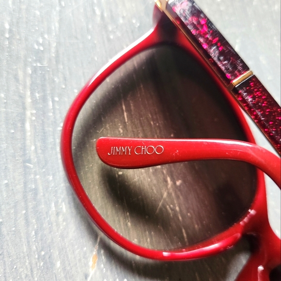 Jimmy Choo Charly sunglasses, dark red - Picture 4 of 8